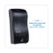 Boardwalk 5.5 in. x 4 in. x 12 in. 900 mL Bulk Fill Soap Dispenser - Black